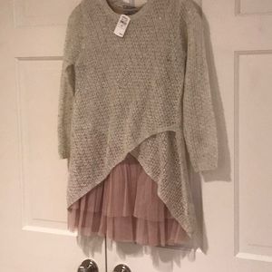 Girls mayoral chic formal dress in blush .